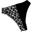 Black & White High Cut Bottoms: Split Design Rave Outfit
