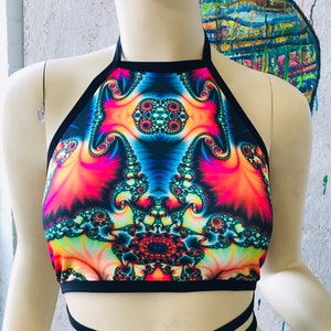 TRIPPY | Halter Top, Women&#39;s Festival Top, Rave Top