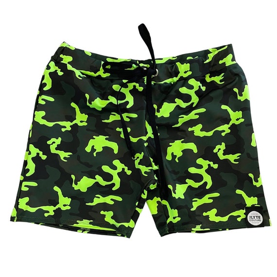 KOMBAT Mens Camo Shorts: Spandex Festival Rave Shorts - Etsy