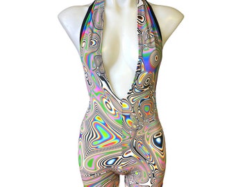 LUCID DREAMS | Playsuit | Halter Romper | Festival Outfit | Rave Jumpsuit | Boho
