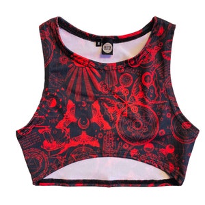 Spellcaster Underboob Crop Top: Rave Festival Top
