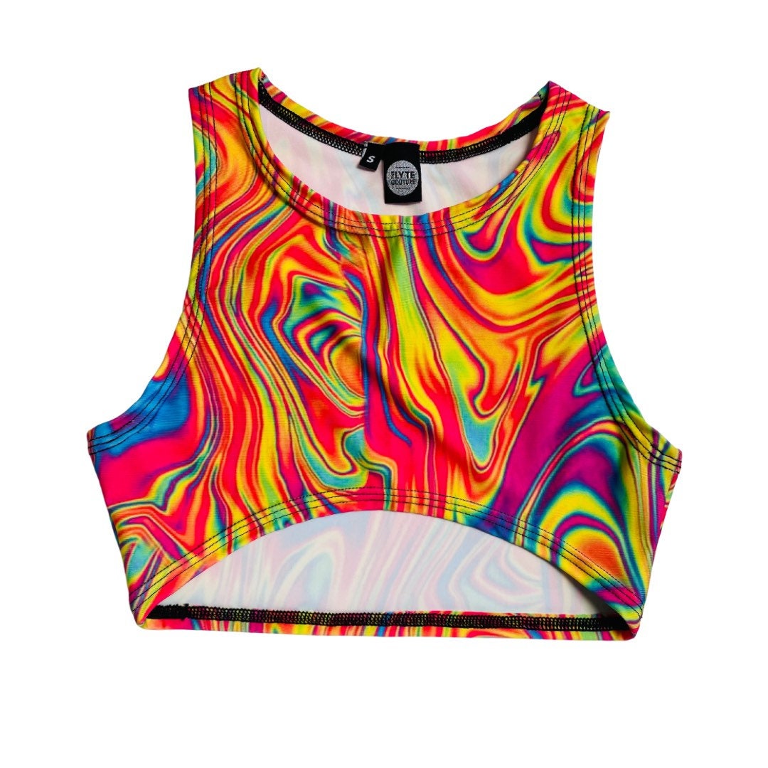 ALL the GLOW | Underboob Sporty Crop Top, Women's Festival
