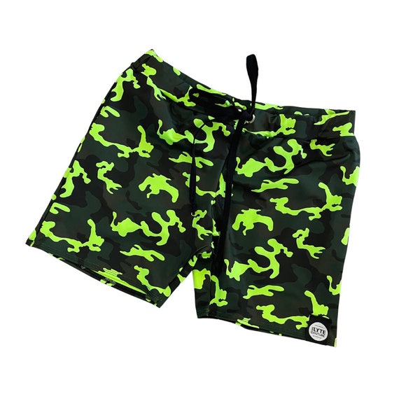 KOMBAT Mens Camo Shorts: Spandex Festival Rave Shorts - Etsy