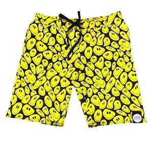 YELLOW Happy | Mens Shorts | Festival Shorts | Drawstring Shorts