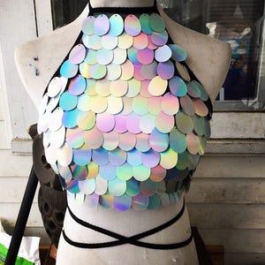 HOLOGRAM | Halter Top, Women's Festival Top, Rave Top