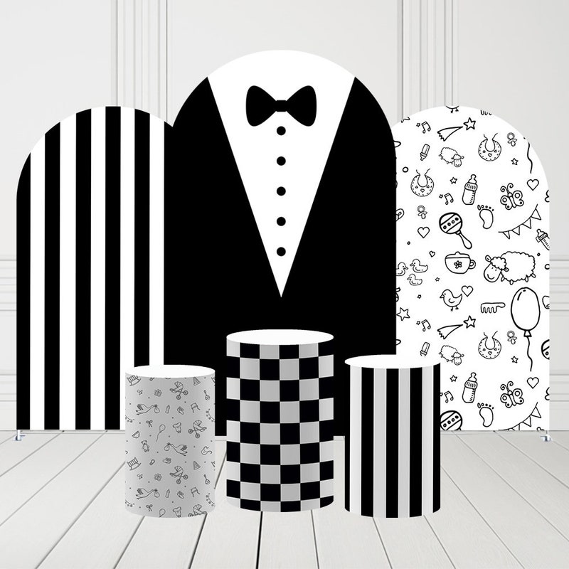 Boss Baby Blue Tie Happy Birthday Arch Backdrop Kit