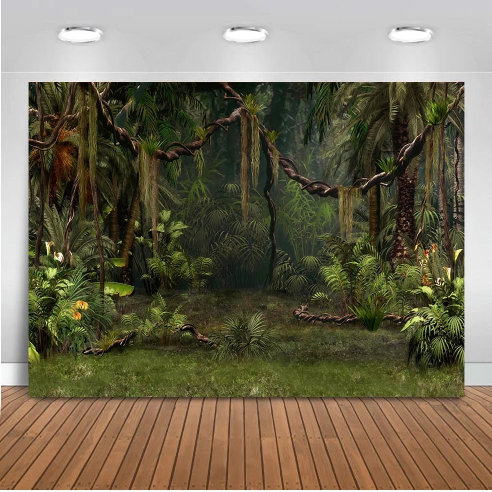 Photography Backdrop Forest Jungle Photo Background Studio Etsy