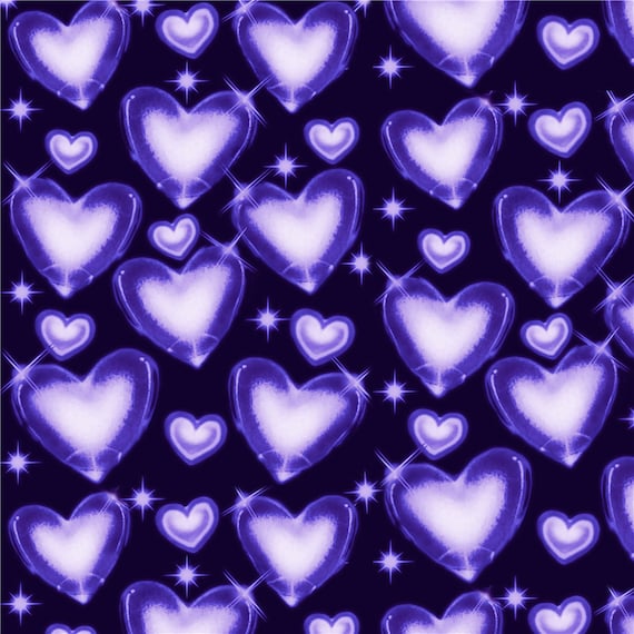 Vintage Purple Heart Gradient Backdrop for Late 90s Early - Etsy