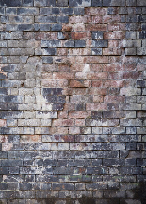 Distressed Brick Wall vinyl photography background newborn Etsy