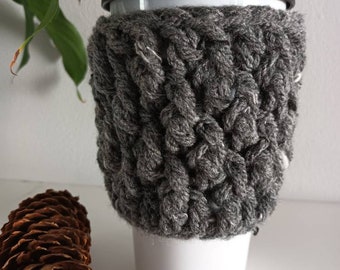 Travel Cup Sleeve, Crochet Cup Cosy, Coffee Cup Sleeve, Travel Mug Cosy, Reusable Cup Sleeve, Hot Drink Cosy, Coffee Lover Gift
