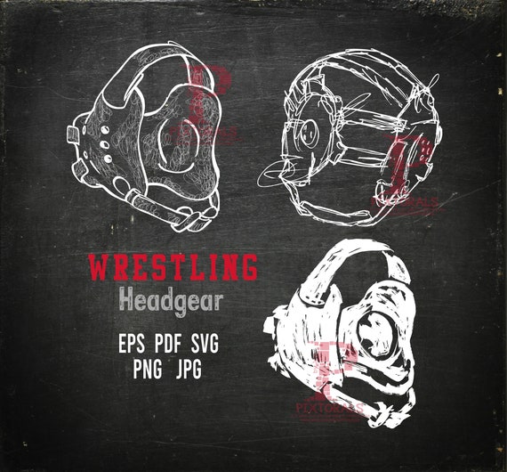 3 Fun Wrestling Headgear PNG JPG EPS Pdf and Svg Digital | Etsy