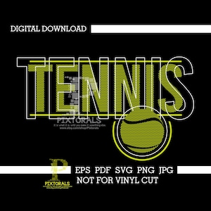Tennis Double Image digital download, Tennis Vector, eps, pdf, svg, jpg, png, tee design, Tennis Logo, sublimation, screen printing