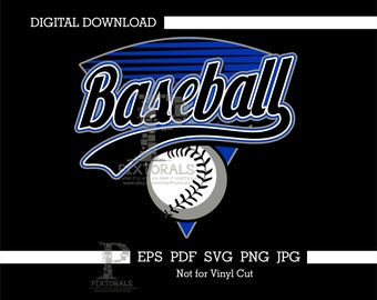 Baseball Design, Digital Download, eps, pdf, svg, jpg, png, vector, tee design, Baseball, Screen Printing