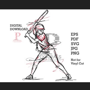 Projekt Softball Batter, szkic, pobieranie cyfrowe, Softball clipart, eps, pdf, svg, jpg, png, softball clipart, projekt logo softball