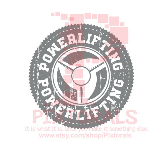 Powerlifting Weight Design Eps Pdf Svg Dxf Jpg Png Etsy