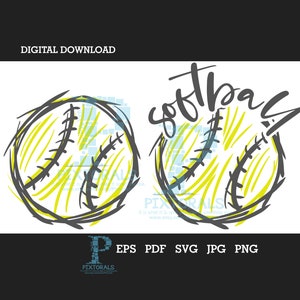 Zestaw clipartów Softball, pobieranie cyfrowe, wektor Softball, jpg, png, eps, svg, pdf, logo koszulki Softball, clipart Softball, projekt Softball