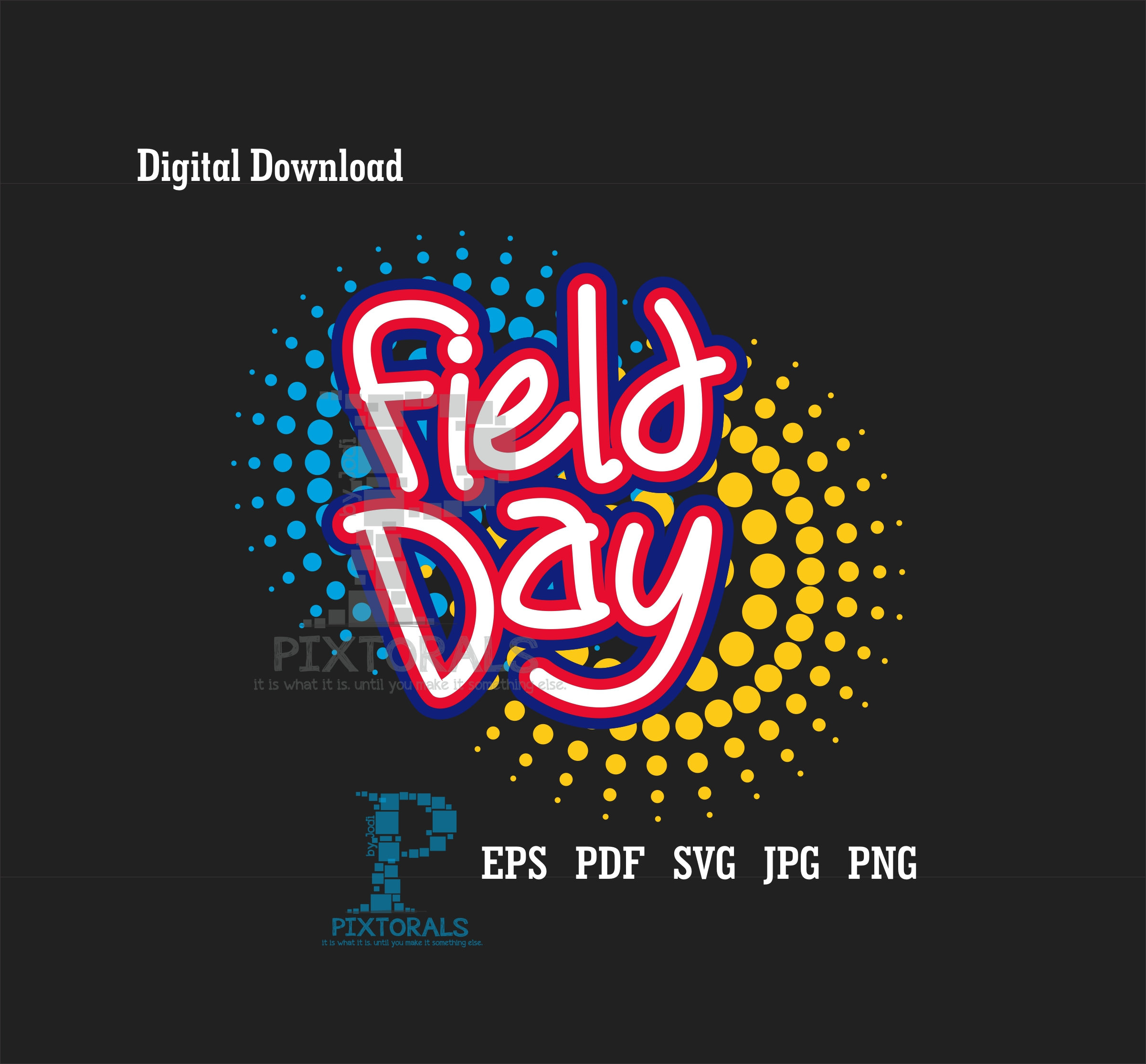Field Day Vector Kids Clipart Comic Style EPS File Etsy