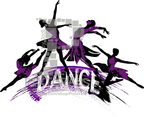 4 Dancers Logo Line Art Eps File As Vector And Jpeg Png Etsy