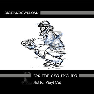 Szkic łapacza do softballu, pobieranie cyfrowe, clipart do softballu, projekt softballu, wektor softballu, eps, pdf, svg, jpg, png, logo softballu