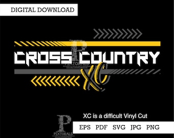Diseño de chevrones de Cross Country, Vector de Cross Country, SVG de Cross Country, eps, pdf, png, jpg, Clipart de Cross Country, Logotipo de Cross Country, XC