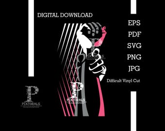Girls Wrestling Victory 2 digital download, eps, pdf, svg, jpg, png, clip art, vector, sublimation, screen printing, dtf, tees, clipart