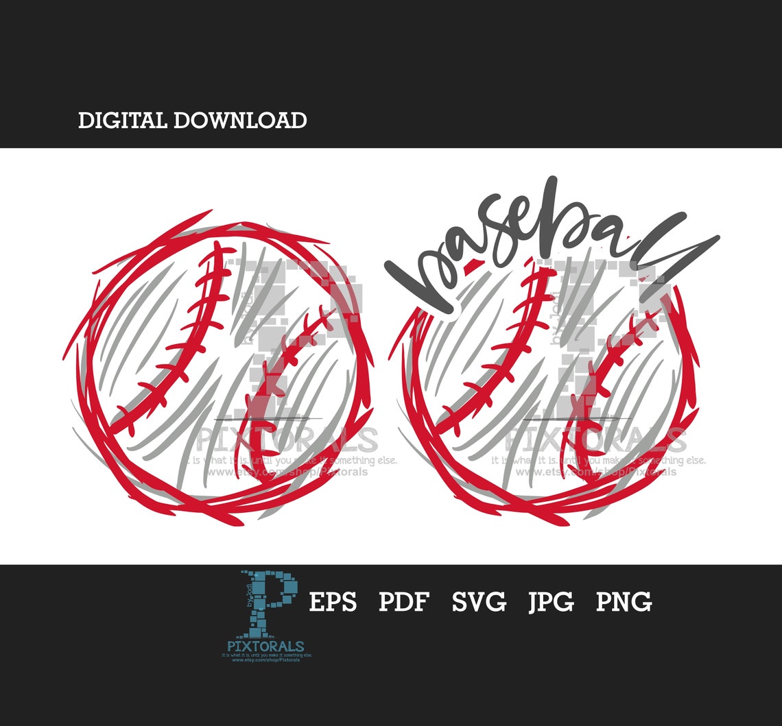 Pdf Baseball Vector Baseball Clipart Set, Baseball Digital Download, Baseball Vector, Jpg ...