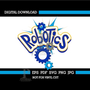 Projekt koszulki z robotyką, logo robotyki, wektor robotyki, clipart robotyki, eps, pdf, svg, jpg, png, kolorowe logo robotyki, koszulka z robotyką