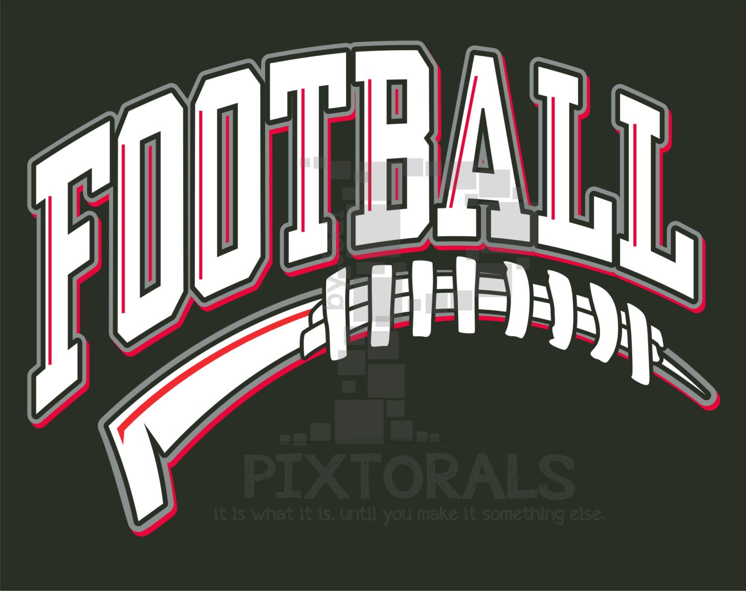 Football Tail Design PNG EPS jpeg Tshirt Graphics Etsy