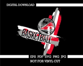 Basketball paint tee design, Basketball digital download, Basketball Vector, Team Uniforms, eps, pdf, svg, jpg, png, Basketball logo