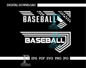Baseball logo design, digital download, baseball clipart, eps, pdf, svg, jpg, png, baseball vector, Baseball tee design, baseball logo