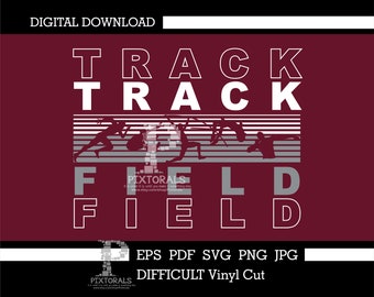 Track and Field, co-ed, silhouettes, digital download, vector, Clip art, eps, pdf, svg, jpg, png, screen printing, dtf