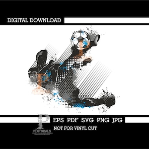 Jogador de futebol, download digital, vetor, eps, pdf, svg, jpg, png, clip art, sublimação, serigrafia, dtf
