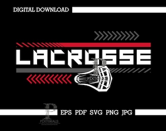 Lacrosse Chevrons tee design, Lacrosse digital download, Lacrosse Vector, Lacrosse clipart, eps, pdf, svg, jpg, png, Lacrosse Stick