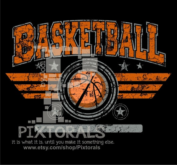 Basketball Tee Design Corel Eps Jpeg Pdf Editable Etsy