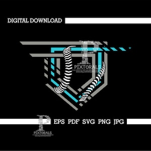 Baseball Plate design, Digital Download, Baseball Clipart, Baseball Logo, Baseball Tee design, eps, pdf, svg, jpg, png, Baseball Vector