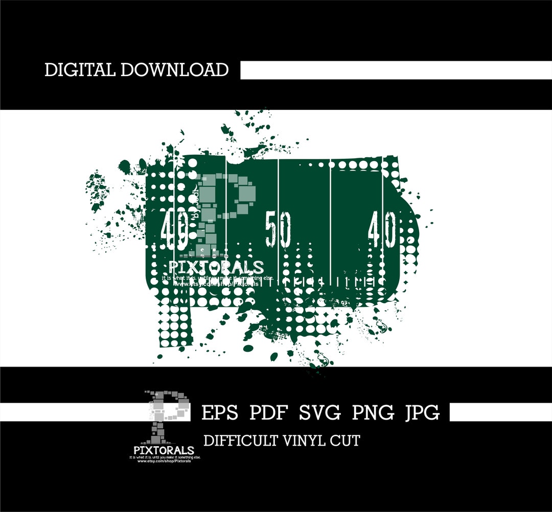 Football Yard Lines, Vector, Clipart, Digital Download, Eps, Pdf, Svg ...