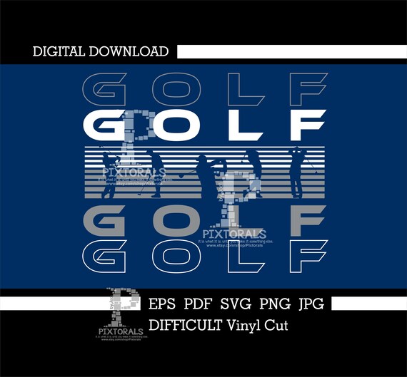Golf silhouettes design, digital download, vector, clip art, tee design, eps, pdf, svg, jpg, png, screen printing, dtf