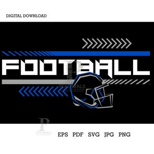Voetbal punthaken ontwerp met helm, voetbal vector, team T-shirts, SVG, eps, pdf, png, jpg, voetbal clipart, voetbal logo, middelbare school