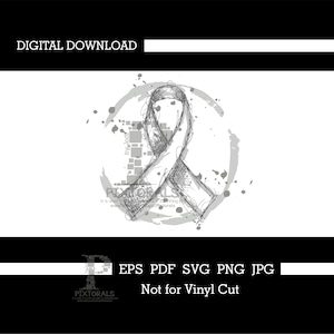 脳腫瘍啓発リボン ロゴ、EPS、SVG、PDF、jpg、png、がんベクター、がんクリップアート、がんロゴ、デジタルダウンロード、がんデザイン
