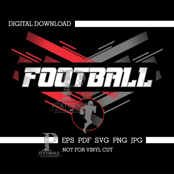 Football Crossed lines, design, digital download, vector, eps, pdf, svg, jpg, png, clipart, dtf, screen printing