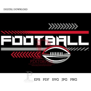Fußball Chevrons Design, Fußball Vektor, Team T-Shirts, SVG, eps, pdf, png, jpg, Fußball Clipart, Fußball-Logo, High School Team Ausrüstung