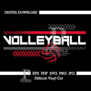 Volleyball design, digital download, jpg, png, eps, svg, pdf, vector, clip art, volleyball, screen printing, dtf