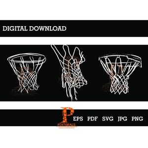 Basketball Net sketch clipart, Digital Download, Basketball Net Vectors, eps, pdf, svg, jpg, png, Basketball Net Clipart, Basketball logos