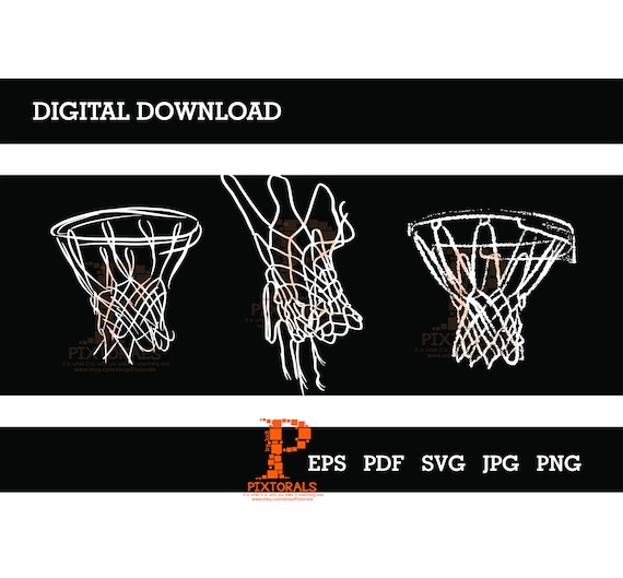 3 Basketball Net Vectors Pdf, Eps, Svg, Png and Jpg, Basketball Vector,  Basketball Clipart, Digital Download 