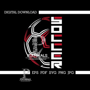 Diseño de fútbol, descarga digital, vector, clipart, eps, pdf, svg, jpg, png, dtf, serigrafía, diseño de camiseta de fútbol