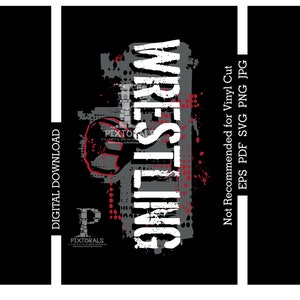 Wrestling, download digitale, eps, pdf, svg, jpg, png, vettoriale, clip art, design tee, serigrafia, dtf