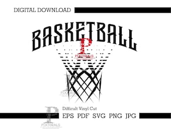 Basketball Lined Net tee Design in black, Digital Download, Basketball Vector, Basketball Clipart, eps, pdf, svg, jpg, png, basketball logo