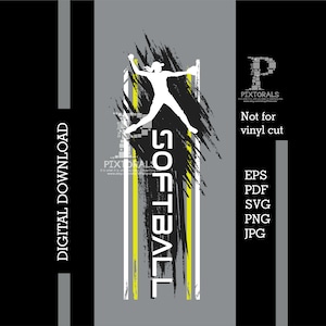 Projekt pionowej koszulki Softball, pobieranie cyfrowe, eps, pdf, svg, jpg, png, wektor baseballowy, clipart baseballowy, logo baseballowe, grafika baseballowa