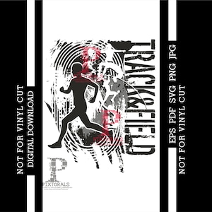 Track and Field, Tee Design, Digital Download, eps, pdf, svg, jpg, png, vector, Clip art, sublimation, screen printing, dtf