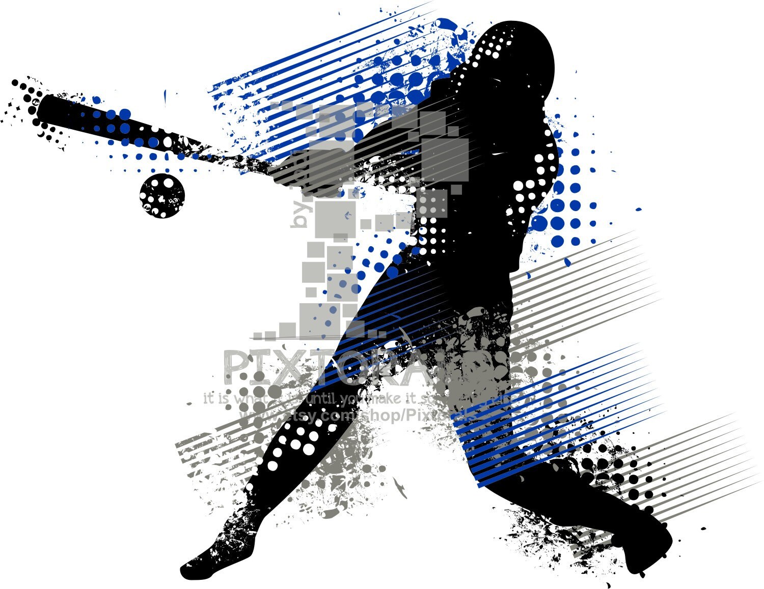 Baseball Player Vector Baseball Player as PNG JPG high res | Etsy